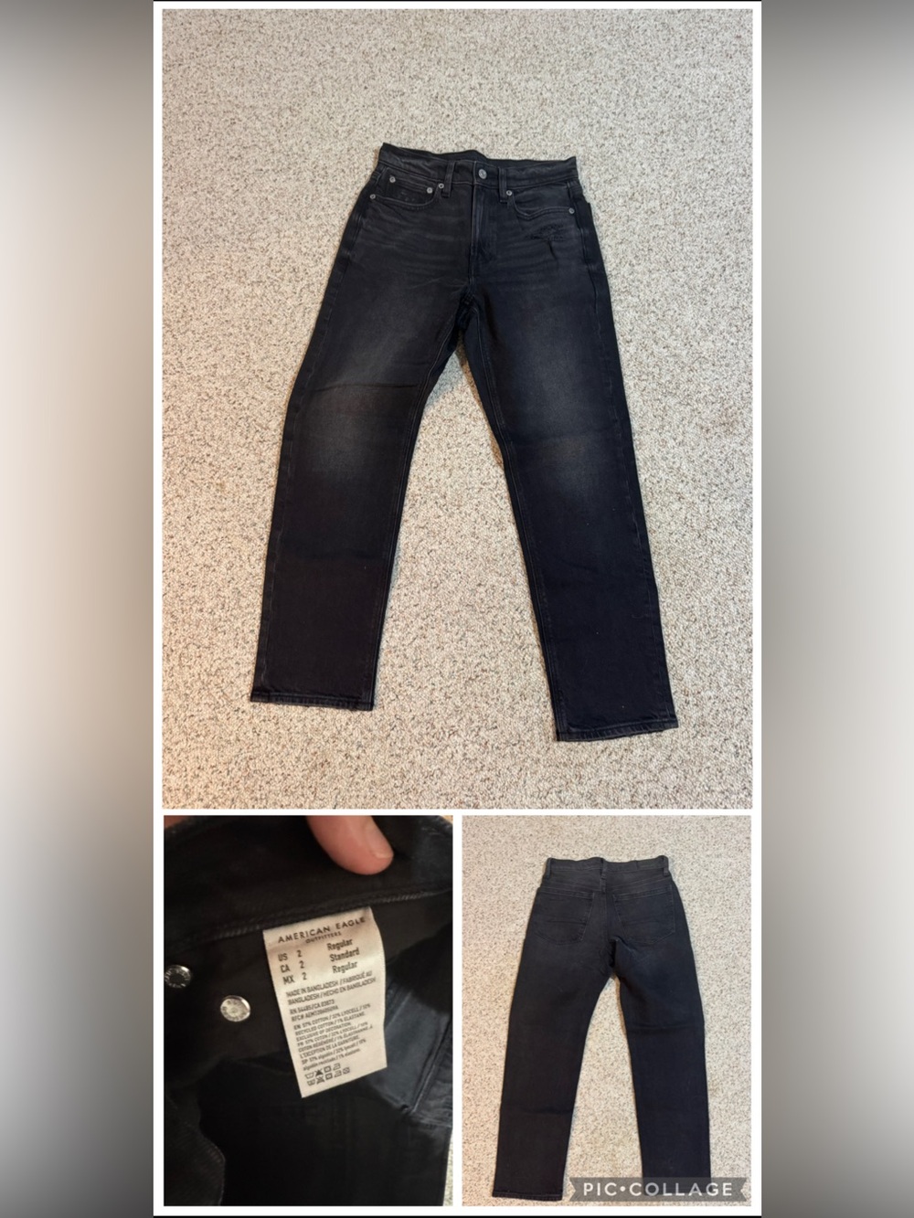 American Eagle Outfitters Women’s Black Relaxed Jeans